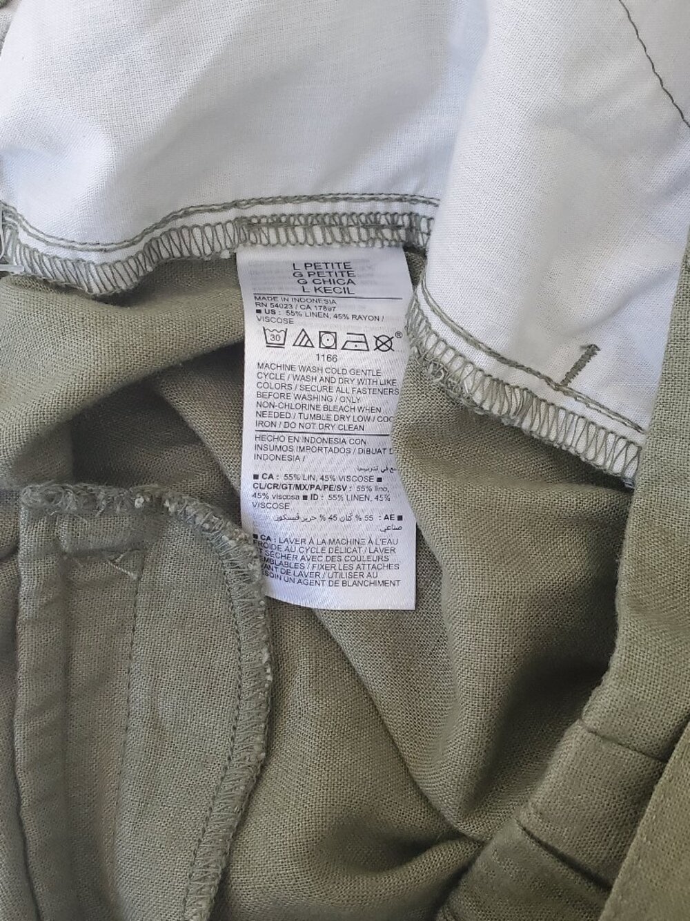 NWT Old Navy Linen Blend Wide Leg Pants - Picture 8 of 9
